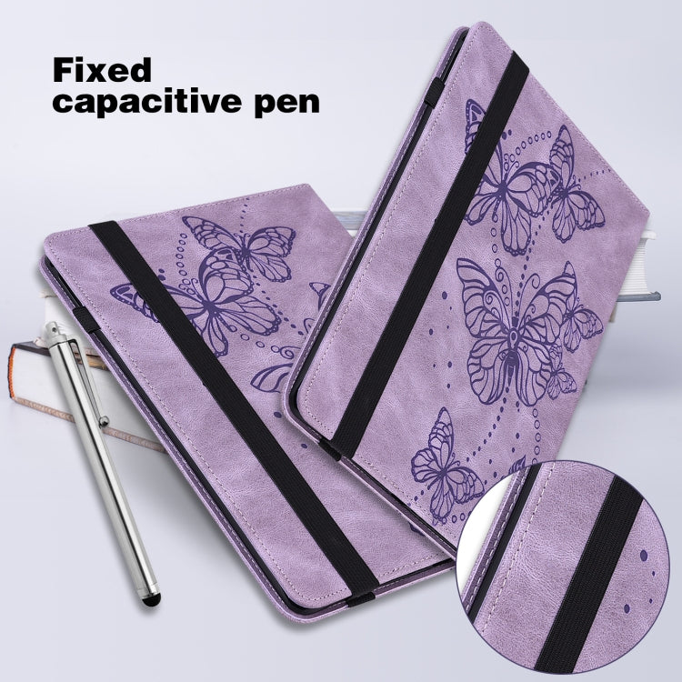 For Xiaomi Pad 6 Embossed Butterfly Pattern Leather Tablet Case(Purple) - free shipping - PMC TechLife - Order now!