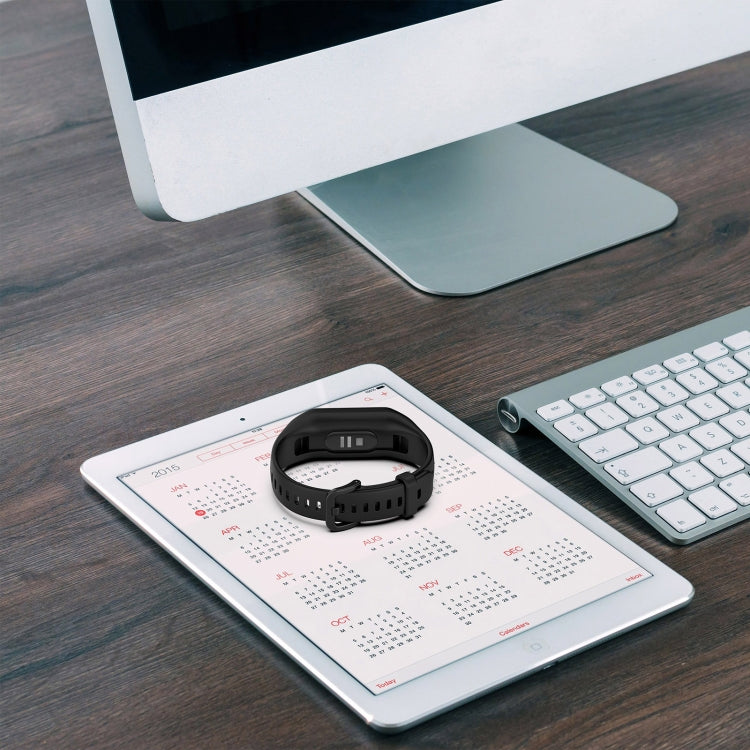 For Keep Band B2 Solid Color Integrated Silicone Watch Band(White) - Smart Wear by PMC TechLife | Online Shopping South Africa | PMC TechLife