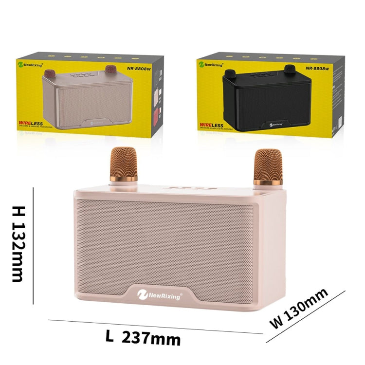 NewRixing NR8088 Wireless Microphone TWS Handheld Noise Reduction Smart Bluetooth Speaker(Black) - free shipping - PMC TechLife - Order now!