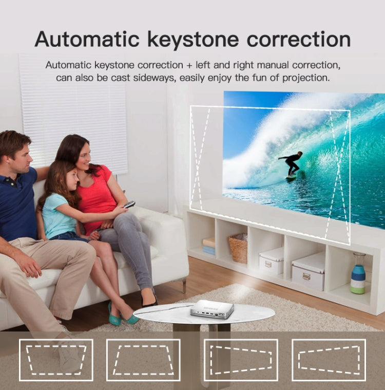 WOWOTO T9S TI DLP DMD 0.45 1280 x 800 4K 350ANSI RGB LED Smart Projector(UK Plug) - LED Projector by WOWOTO | Online Shopping South Africa | PMC TechLife | Buy Now Pay Later Mobicred