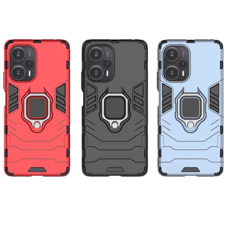 For Xiaomi Redmi Note 12 Turbo Magnetic Ring Holder PC + TPU Phone Case(Black) - free shipping - PMC TechLife - Order now!