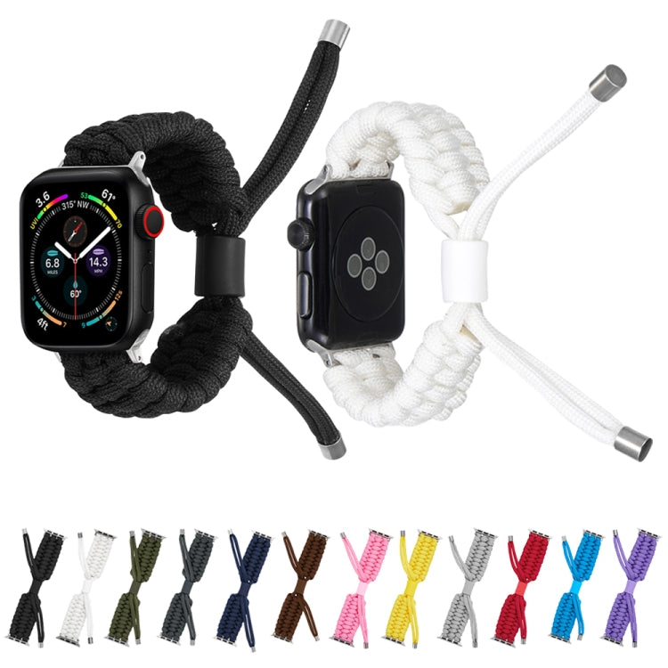 Stretch Plain Silicone Bean Watch Band For Apple Watch 5 44mm(White) - by PMC TechLife | Online Shopping South Africa | PMC TechLife