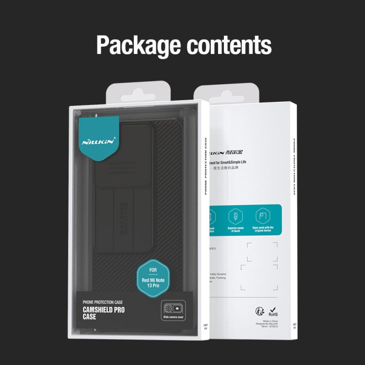 For Xiaomi Redmi Note 13 Pro 5G NILLKIN CamShield Pro PC Phone Case(Blue) - Xiaomi Cases by NILLKIN | Online Shopping South Africa | PMC TechLife | Buy Now Pay Later Mobicred