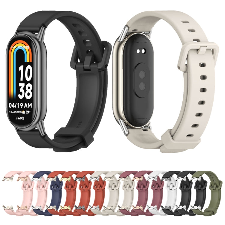 For Xiaomi Mi Band 8 / 9 / 9 NFC Mijobs Silicone Breathable Watch Band(Black) - Watch Bands by MIJOBS | Online Shopping South Africa | PMC TechLife | Buy Now Pay Later Mobicred