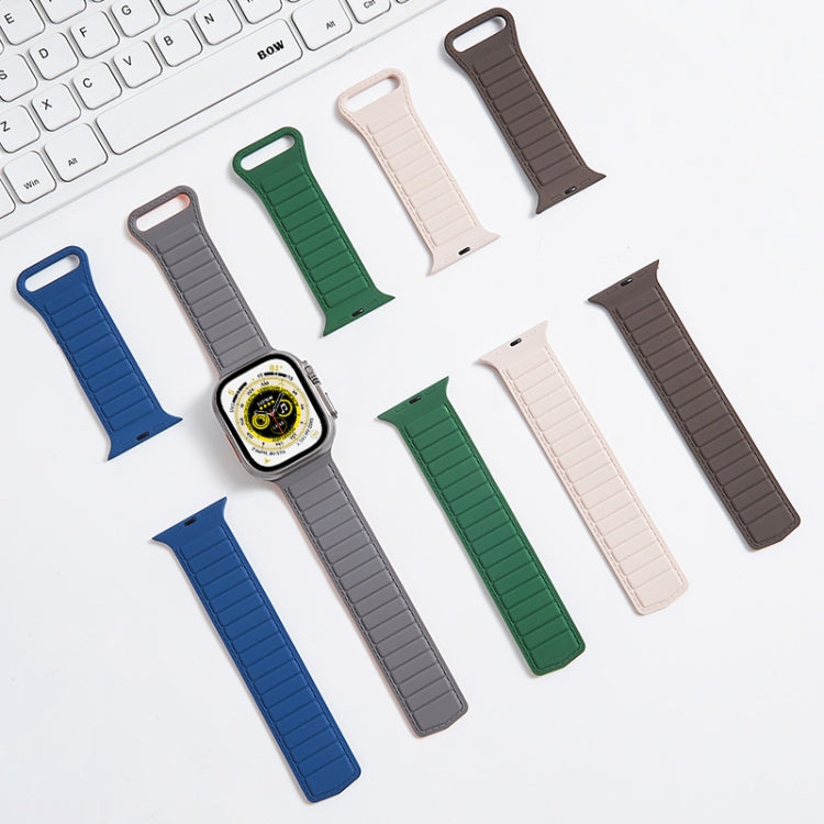 For Apple Watch 6 44mm Loop Magnetic Silicone Watch Band(Pink) - Watch Bands by PMC TechLife | Online Shopping South Africa | PMC TechLife