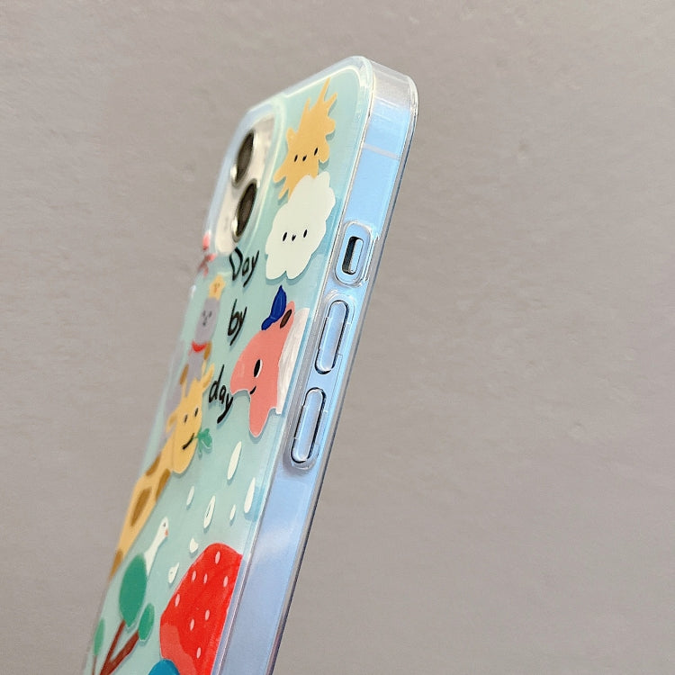 For iPhone 14 Pro IMD Cute Animal Pattern Phone Case(Giraffe) - free shipping - PMC TechLife - Order now!