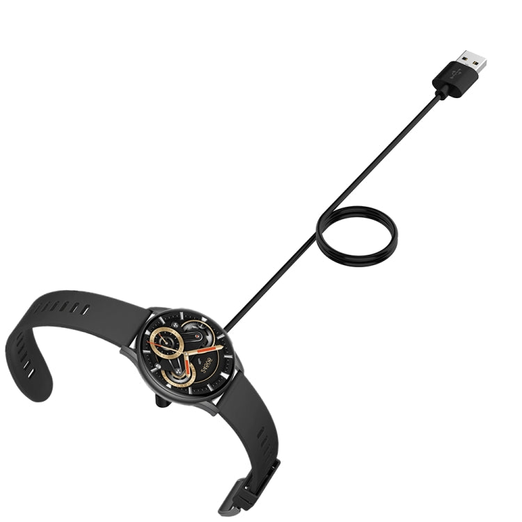 For Kieslect Smart Watch K10 / K11 Smart Watch Magnetic Charging Cable, ������:60cm(Black) - Charger by PMC TechLife | Online Shopping South Africa | PMC TechLife