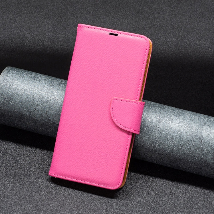 For Xiaomi Redmi 12 4G Litchi Texture Pure Color Leather Phone Case(Rose Red) - free shipping - PMC TechLife - Order now!