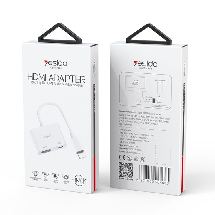 Yesido HM06 8 Pin to HDMI Audio Video Adapter - Converter & Adapter by Yesido | Online Shopping South Africa | PMC TechLife | Buy Now Pay Later Mobicred
