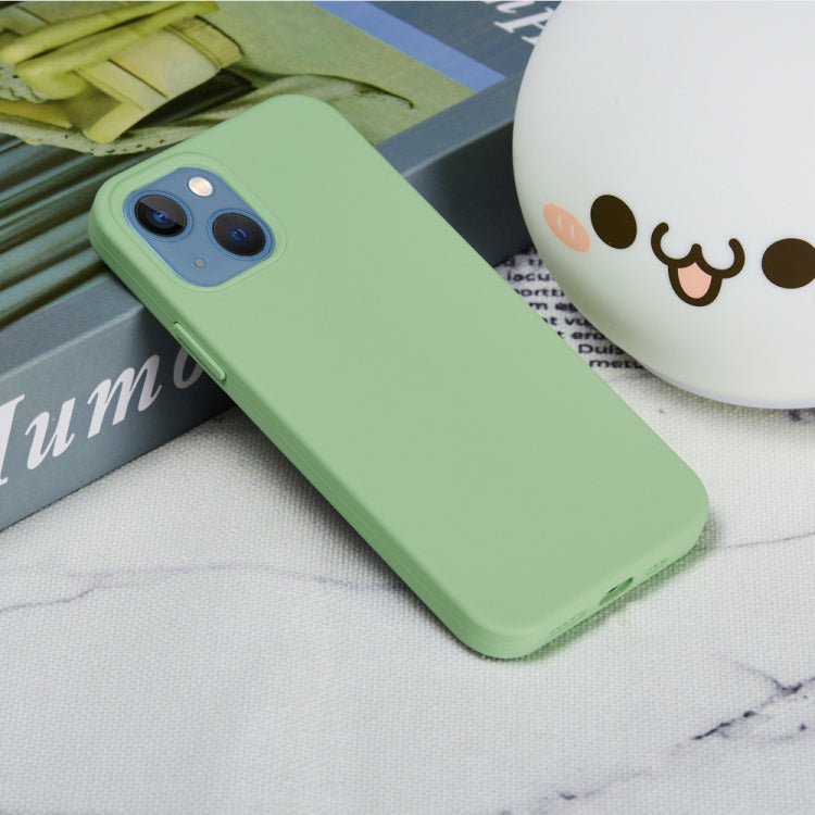 For iPhone 15 Plus Solid Color Silicone Phone Case(Mint Green) - iPhone 15 Plus Cases by PMC TechLife | Online Shopping South Africa | PMC TechLife