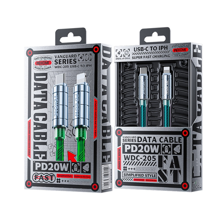 WK WDC-205 PD 20W USB-C/Type-C to 8 Pin Super Fast Charge Data Cable, Length: 1m(Blue) - 2 in 1 Cable by WK | Online Shopping South Africa | PMC TechLife | Buy Now Pay Later Mobicred