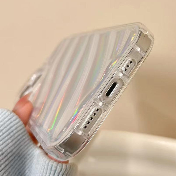 For iPhone 11 Laser Sequin Waves TPU Phone Case(Transparent) - free shipping - PMC TechLife - Order now!