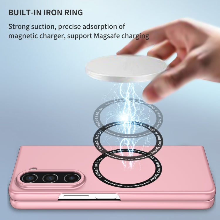 For Samsung Galaxy Z Fold5 Magsafe Magnetic Folding PC Phone Case(Pink) - Galaxy Z Fold5 Cases by PMC TechLife | Online Shopping South Africa | PMC TechLife