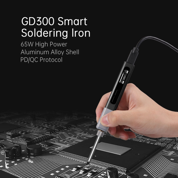 GVDA GD300 Intelligent Internal Heating Digital Display Constant Temperature Maintenance Electric Soldering Iron with Stand Set - free shipping - PMC TechLife - Order now!