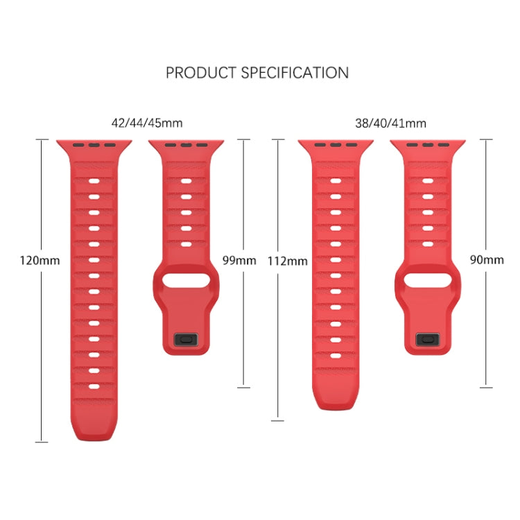 For Apple Watch 4 40mm Dot Texture Fluororubber Watch Band(Starlight) - Watch Bands by PMC TechLife | Online Shopping South Africa | PMC TechLife
