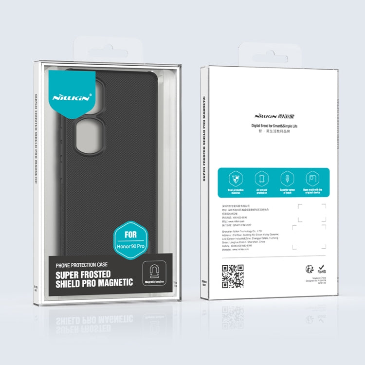 For Honor 90 Pro NILLKIN Frosted Shield Pro Magnetic Phone Case(Green) - Honor Cases by NILLKIN | Online Shopping South Africa | PMC TechLife | Buy Now Pay Later Mobicred