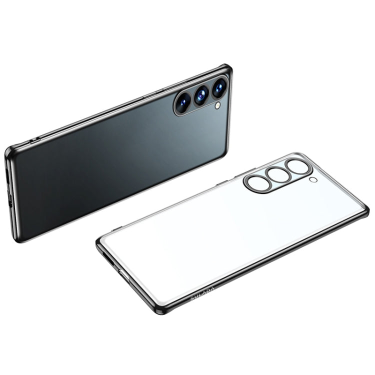 For Samsung Galaxy S23+ 5G SULADA Electroplating Frosted TPU Phone Case(Black) - free shipping - PMC TechLife - Order now!