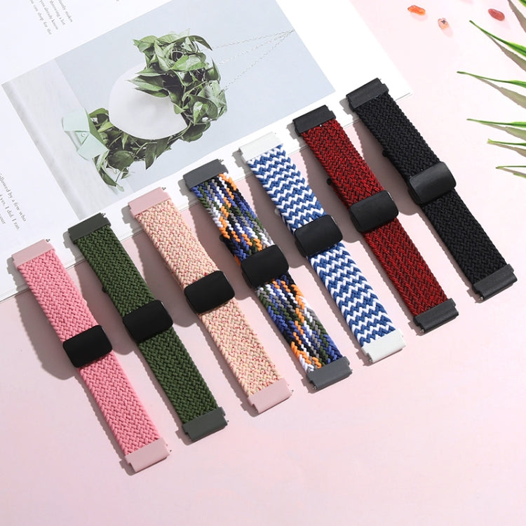 Compatible with Garmin VivoMove Trend / Luxe / Style 20mm Magnetic Fold Clasp Woven Watch Band(Denim Color) - free shipping - PMC TechLife - Order now!