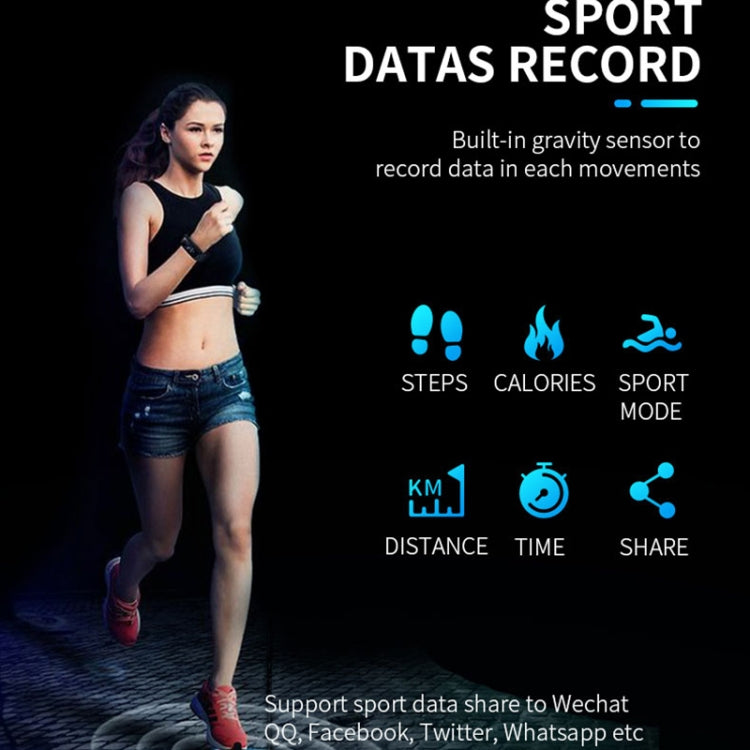 SPOVAN H02 1.14 inch TFT HD Screen Smart Bracelet Supports Blood Oxygen Monitoring/Sleep Monitoring(Blue) - free shipping - PMC TechLife - Order now!