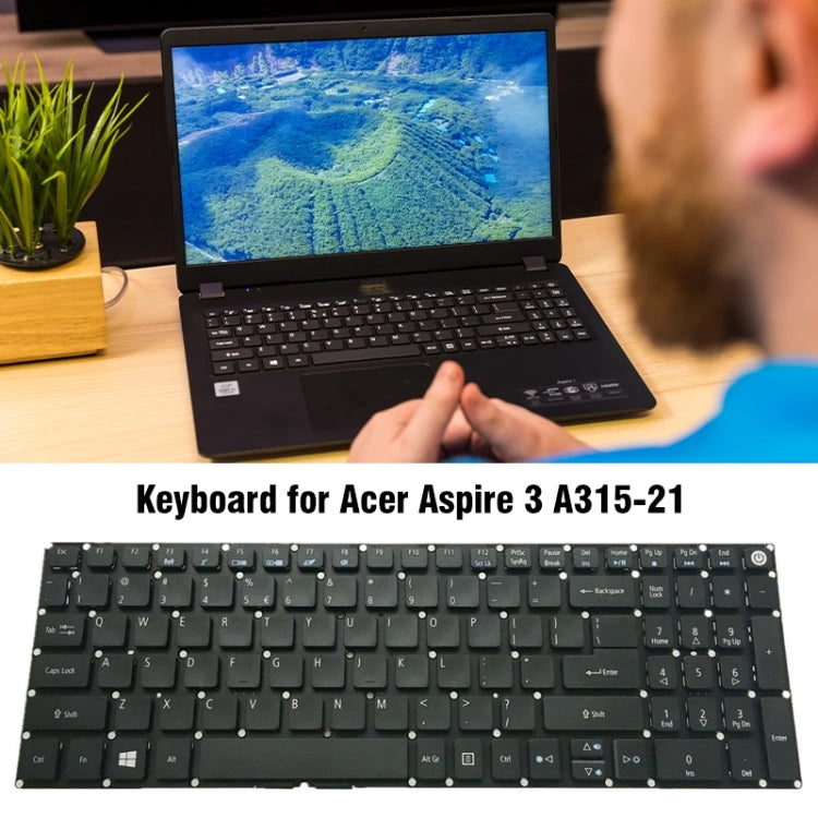 For Acer Aspire 3 A315-21 / A315-31 US Version Keyboard - Replacement Keyboards by PMC TechLife | Online Shopping South Africa | PMC TechLife