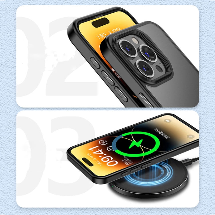 For iPhone 15 Pro Max Shield Frosted Skin Feel Phone Case(Black) - free shipping - PMC TechLife - Order now!