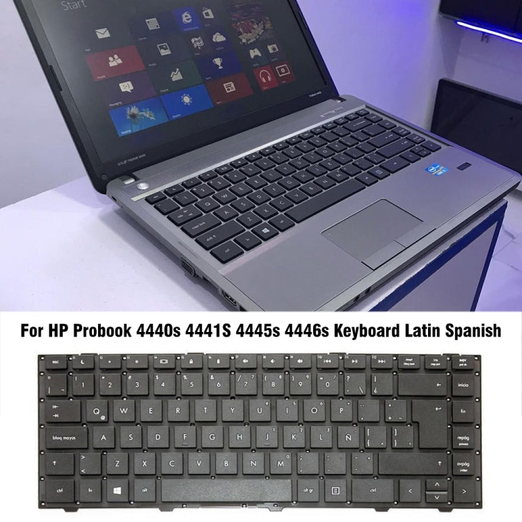 For HP Probook 4440s / 4441S Spanish Version Laptop Keyboard - HP Spare Parts by PMC TechLife | Online Shopping South Africa | PMC TechLife
