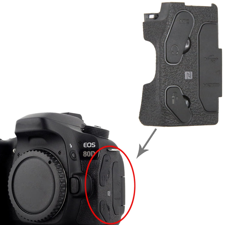 For Canon EOS 80D OEM USB Cover Cap - USB Cover Cap by PMC TechLife | Online Shopping South Africa | PMC TechLife