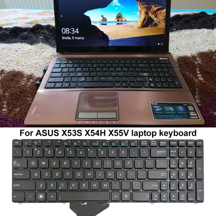 For AsusX53S X54H X55V K52 K53 G51 US Version Laptop Keyboard(Black) - Asus Spare Parts by PMC TechLife | Online Shopping South Africa | PMC TechLife | Buy Now Pay Later Mobicred