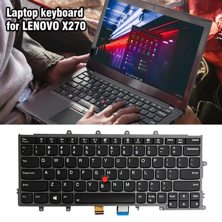 For Lenovo X270 US Version Backlight Laptop Keyboard with Pointing - Lenovo Spare Parts by PMC TechLife | Online Shopping South Africa | PMC TechLife
