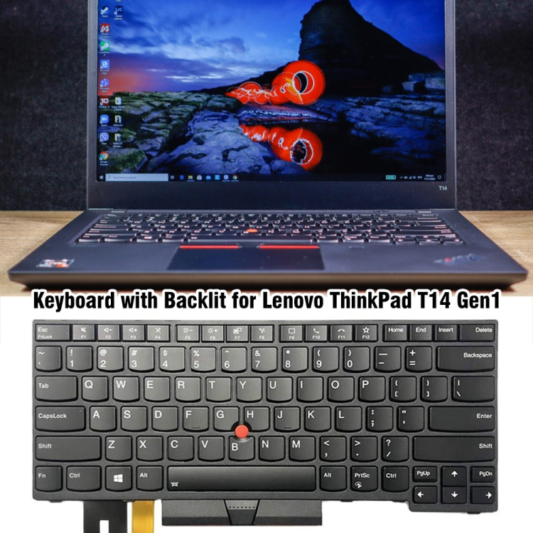 For Lenovo ThinkPad T14 Gen1 20S0 20S1 US Version Backlight Laptop Keyboard - Lenovo Spare Parts by PMC TechLife | Online Shopping South Africa | PMC TechLife