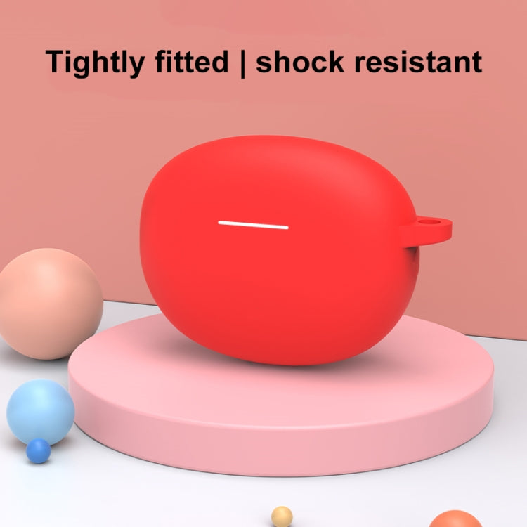 For Xiaomi Redmi Buds 4 Active Shockproof Silicone Earphone Protective Case with Hook(Red) - Xiaomi Earphone Case by PMC TechLife | Online Shopping South Africa | PMC TechLife