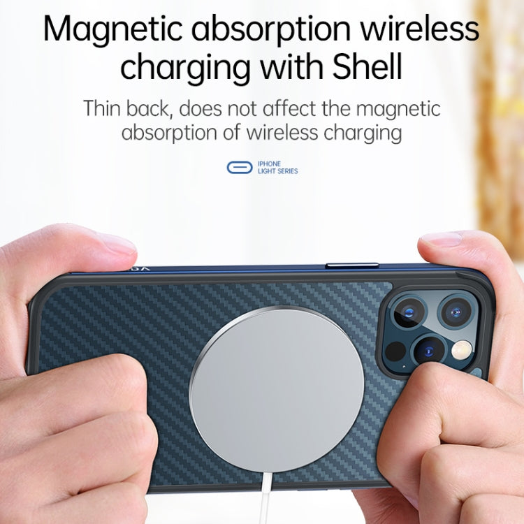 For iPhone 13 Pro Max SULADA Luxury 3D Carbon Fiber Textured Metal + TPU Frame Phone Case(Sierra Blue) - iPhone 13 Pro Max Cases by SULADA | Online Shopping South Africa | PMC TechLife