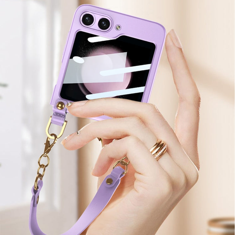 For Samsung Galaxy Z Flip5 GKK Ultra-thin Handbag Phone Case(Purple) - Galaxy Z Flip5 Cases by GKK | Online Shopping South Africa | PMC TechLife | Buy Now Pay Later Mobicred