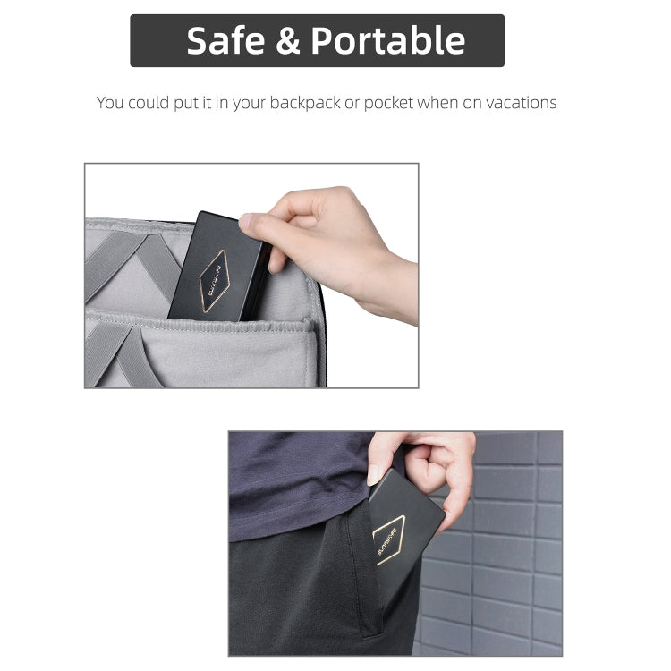 For DJI Air 3 Sunnylife 8747F Propellers Case Storage Mini Travel Case Box(Black) - Other by Sunnylife | Online Shopping South Africa | PMC TechLife | Buy Now Pay Later Mobicred
