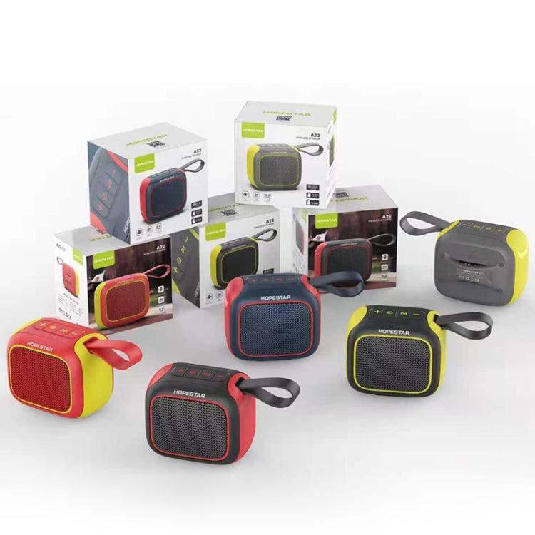 HOPESTAR A22 IPX6 Waterproof Portable Bluetooth Speaker Outdoor Subwoofer(Blue Red) - free shipping - PMC TechLife - Order now!
