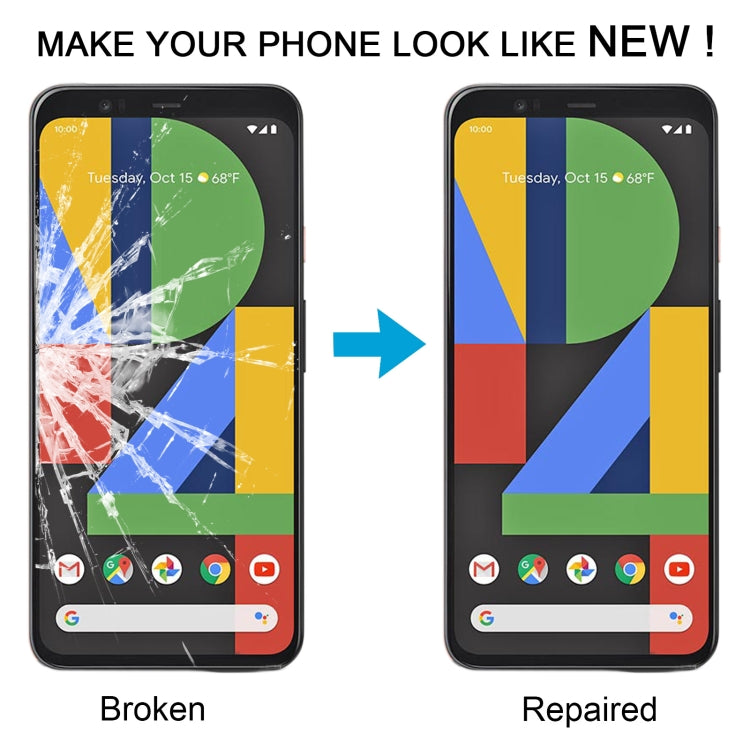 For Google Pixel 4 Front Screen Outer Glass Lens with OCA Optically Clear Adhesive - Outer Glass Lens by PMC TechLife | Online Shopping South Africa | PMC TechLife