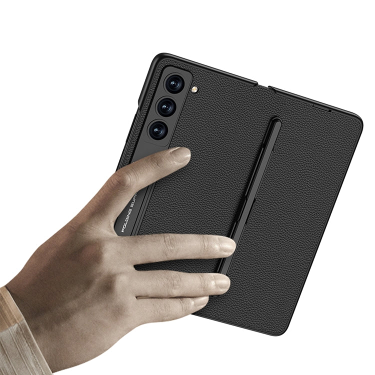 For Samsung Galaxy Z Fold5 GKK Flip Leather All-Inclusive Phone Case with Pen Holder(Light Blue) - free shipping - PMC TechLife - Order now!