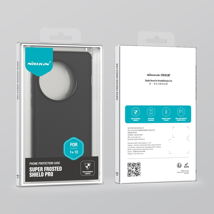 For OnePlus 12 NILLKIN Frosted Shield Pro PC + TPU Phone Case(Blue) - OnePlus Cases by NILLKIN | Online Shopping South Africa | PMC TechLife | Buy Now Pay Later Mobicred