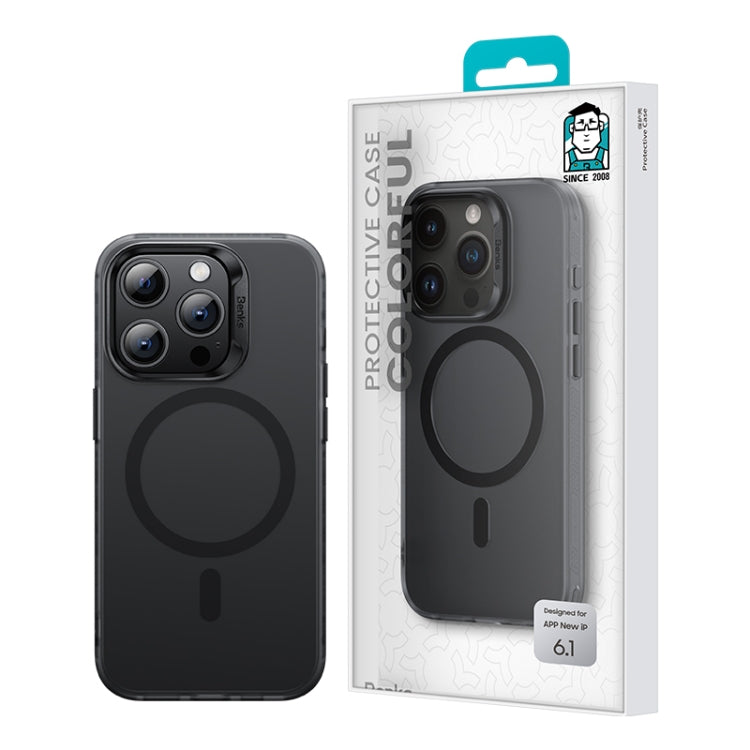 For iPhone 15 Benks Light Sand Series MagSafe Magnetic Shockproof Phone Case(Black) - iPhone 15 Cases by Benks | Online Shopping South Africa | PMC TechLife | Buy Now Pay Later Mobicred