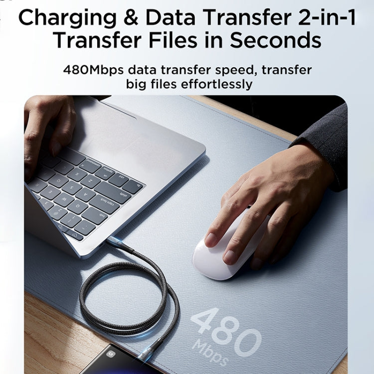 JOYROOM SA32-AC6 Starry Series 100W USB to USB-C / Type-C Fast Charging Data Cable, Length:1m(Black) - USB-C & Type-C Cable by JOYROOM | Online Shopping South Africa | PMC TechLife