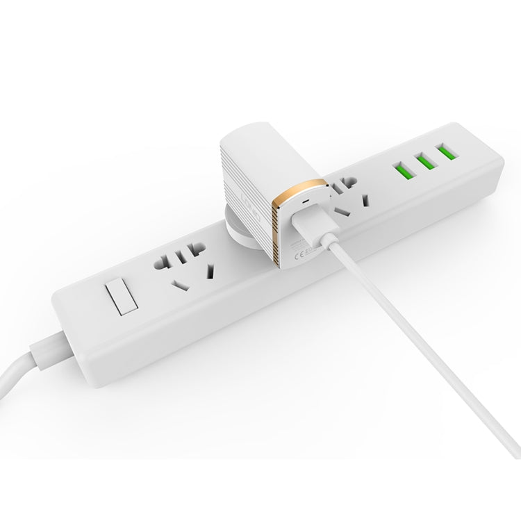 LDNIO A1302Q 2 in 1 18W QC3.0 USB Interface Grid Shape Travel Charger Mobile Phone Charger with Micro USB Data Cable, US Plug - free shipping - PMC TechLife - Order now!