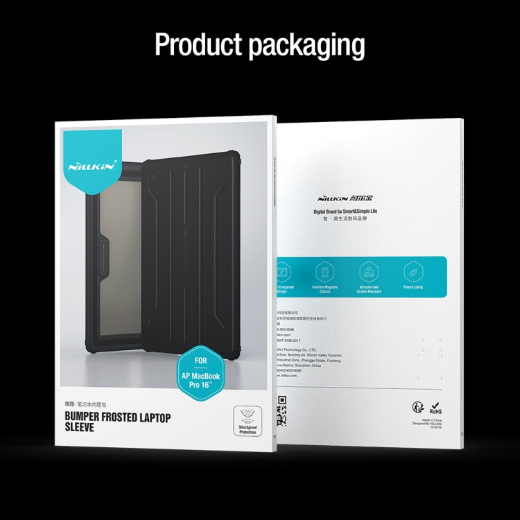 For 13.3 inch Laptop NILLKIN TPU Laptop Sleeve Bag(Black) - free shipping - PMC TechLife - Order now!