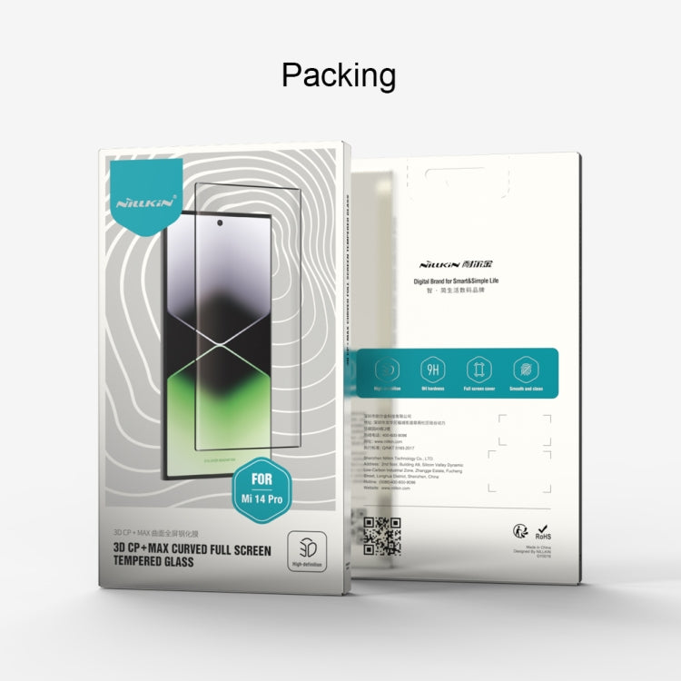 For Xiaomi 14 Pro NILLKIN 3D CP+MAX Anti-Explosion Full Coverage Tempered Glass Film - 14 Pro Tempered Glass by NILLKIN | Online Shopping South Africa | PMC TechLife | Buy Now Pay Later Mobicred