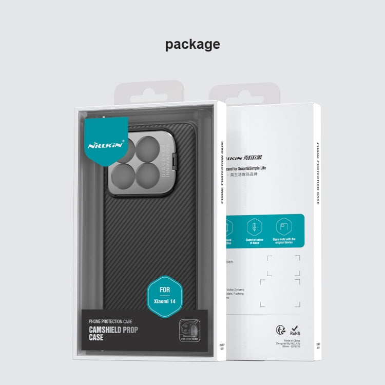 For Xiaomi 14 Pro NILLKIN Black Mirror Prop CD Texture Mirror Precise Hole MagSafe Magnetic Phone Case(Blue) - free shipping - PMC TechLife - Order now!