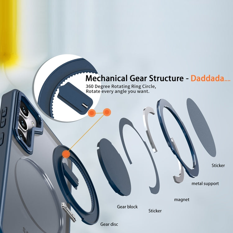 For Samsung Galaxy S23 5G 360-degree Rotating MagSafe Magnetic Holder Phone Case(Navy Blue) - free shipping - PMC TechLife - Order now!