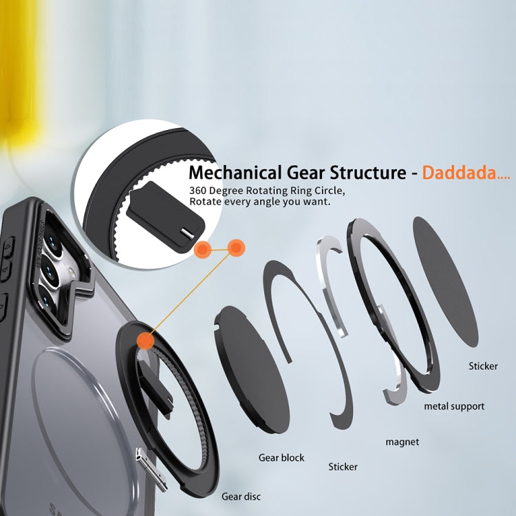 For Samsung Galaxy S23 5G 360-degree Rotating MagSafe Magnetic Holder Phone Case(Black) - Galaxy S23 5G Cases by PMC TechLife | Online Shopping South Africa | PMC TechLife