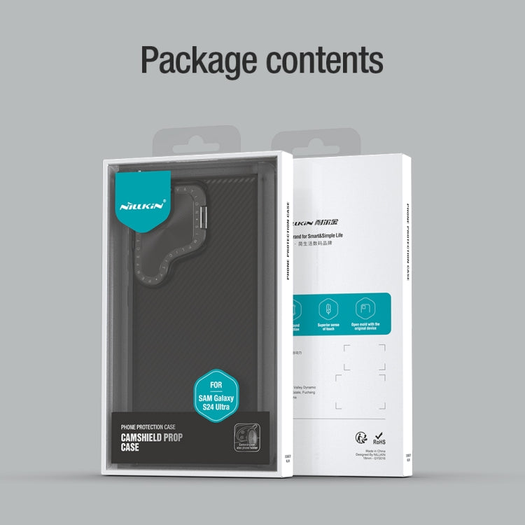 For Samsung Galaxy S24 Ultra 5G NILLKIN CamShield Prop PC Phone Case(Green) - Galaxy S24 Ultra 5G Cases by NILLKIN | Online Shopping South Africa | PMC TechLife | Buy Now Pay Later Mobicred