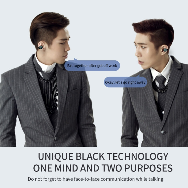 YX08 Ultra-light Ear-hook Wireless V5.0 Bluetooth Earphones Ear Clip Stereo Bluetooth Headset with Mic(Black) - Bluetooth Earphone by PMC TechLife | Online Shopping South Africa | PMC TechLife