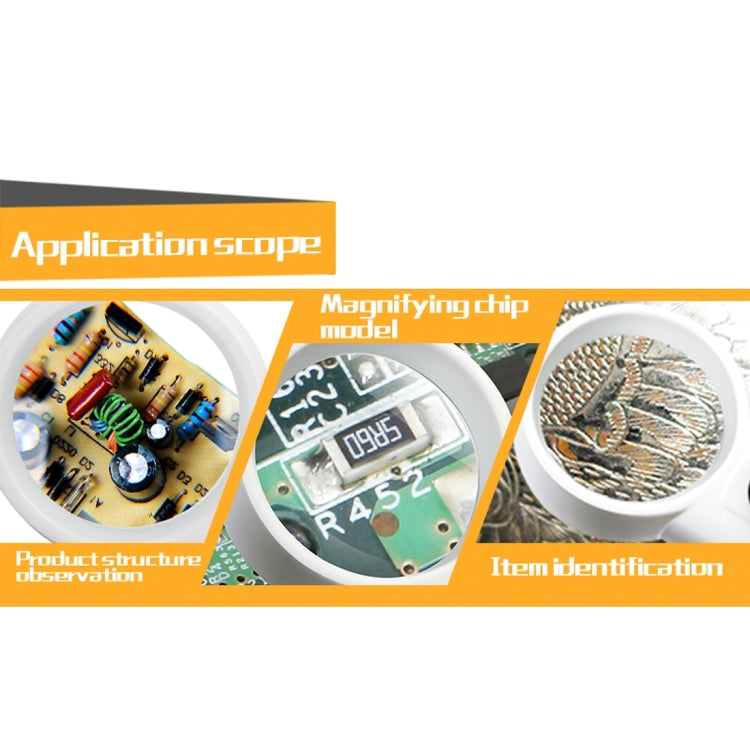 JAKEMY JM-Z19 Portable 8X Optical Magnifier with LED Light - Microscope Magnifier Series by JAKEMY | Online Shopping South Africa | PMC TechLife | Buy Now Pay Later Mobicred