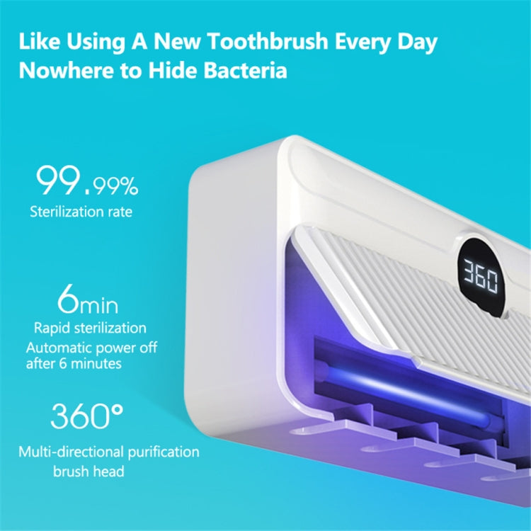 YJK086 Smart Home UV Ultraviolet Toothbrush Sterilizer (White) - Toothbrush Sanitizer by PMC TechLife | Online Shopping South Africa | PMC TechLife | Buy Now Pay Later Mobicred